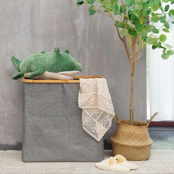 NEW Collapsible Storage or Laundry Hamper w/Lid - Picture 6 of 7